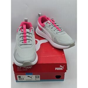 PUMA Evolve Run Mesh Jr Lace Up Youth‎ Sz 7 M Pink Sneakers Casual Shoes